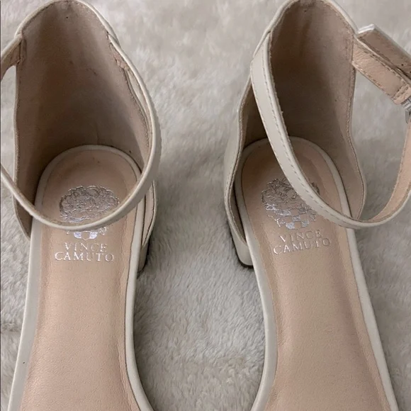 Vince Camuto Beige Ankle Strap Heels - Picture 3 of 4